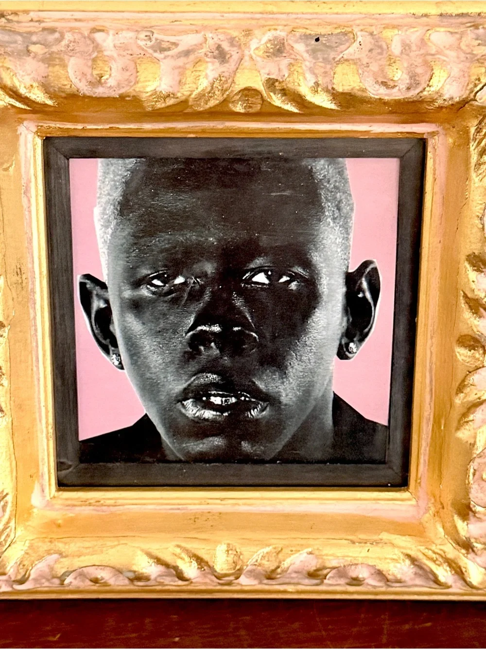 Tyler The Creator Igor Framed Art Print Vintage Style Gold Pink Baroque Frame